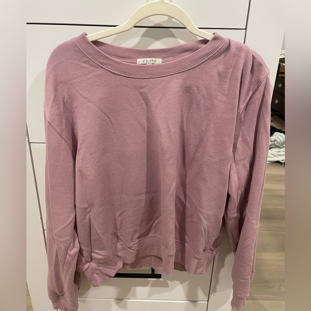 Z Supply Pink Sweatshirt
